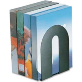 Officemate International 93142 Officemate®Heavy Duty Bookends 8" High Black 2 Pack image.