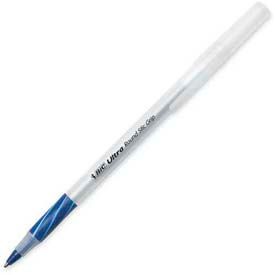 Bic Corporation GSMG11BE Bic® Ultra Round Stic Grip Ballpoint Stick Pen, Medium, Blue Ink, Dozen image.