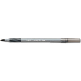 Bic Corporation GSMG11BK Bic® Ultra Round Stic Grip Ballpoint Stick Pen, Medium, Black Ink, Dozen image.