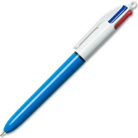 Bic Corporation MM11 Bic® 4-Ink Color Retractable Pen, Medium, Blue/Black/Red/Green Ink image.