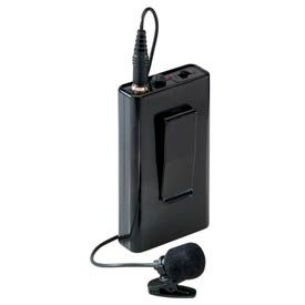 National Public Seating LWM-6 Wireless Tie-Clip Microphone for Sound Lecterns, For PAW90X image.