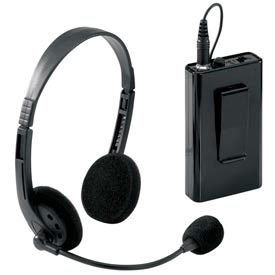 National Public Seating LWM-7 Wireless Headset Microphone for Sound Lecterns, For PAW90X image.