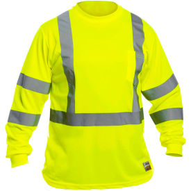 Old Toledo Brands UHV867-L Utility Pro™ Hi-Vis Long Sleeve T-Shirt, Class 3, Perimeter Insect Guard, Yellow, L, UHV867-L image.