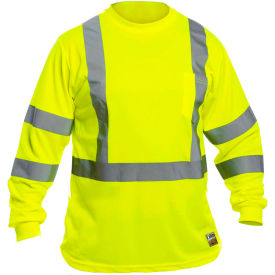 Old Toledo Brands UHV867-M Utility Pro™ Hi-Vis Long Sleeve T-Shirt, Class 3, Perimeter Insect Guard, Yellow, M, UHV867-M image.
