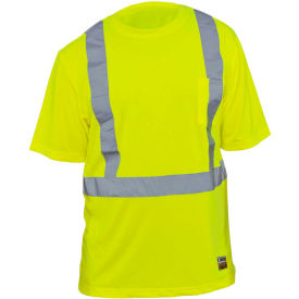 Utility Pro Short Sleeve T ANSI Class 2 w/Perimeter Insect Guard, Yellow, M, UHV868-M