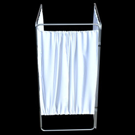 Omnimed Inc. 153902 Omnimed King Economy 3 Section Privacy Screen, 94.5"W x 67.5"H, Silver image.