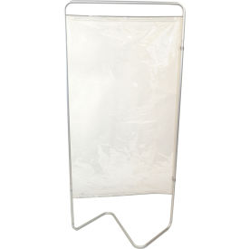Omnimed Inc. 153940 Omnimed King Beamatic 1 Section Privacy Screen, 31.5"W x 67.5"H, Silver image.