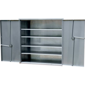 Omnimed Inc. 181720 Omnimed Vault Twin Door Narcotic Cabinet, 30"W x 10"D x 30"H, Stainless Steel image.
