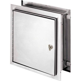 Omnimed Inc. 181785T Omnimed® Stainless Steel Pass-Thru Cabinet with Thumb Latch, 12"H x 11-1/2"W x 6"D image.