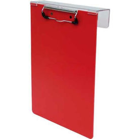 Omnimed Inc. 203913-RD Omnimed® Poly Overbed Clipboard, 9"W x 12-7/8"H, Red image.