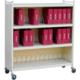 Omnimed Inc. 261536-BG Omnimed® Large Vertical Cabinet Chart Rack, 36 Binder Capacity, Beige image.