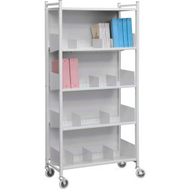 Omnimed Inc. 262004-LG Omnimed® Versa Multi-Purpose Open Style Rack, 4 Shelves, Light Gray image.