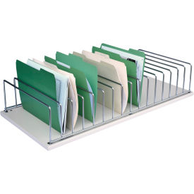 Omnimed Inc. 264003-16 Omnimed® Table Top Storage Rack, 16 Binder Capacity, Beige image.