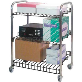 Omnimed Inc. 264650 Omnimed® Wire Shelf Utility Cart, 26 lb. Capacity, 23"L x 17"W x 38"H image.