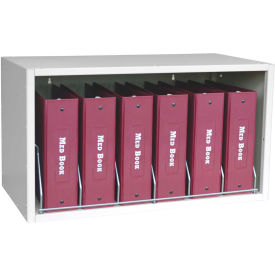 Omnimed® Cubbie File Storage Rack, 6 Binder Capacity, Light Gray Omnimed® Cubbie File Storage Rack, 6 Binder Capacity, Light Gray