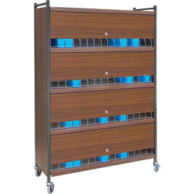 Omnimed® Large Vertical Cabinet Chart Rack with Locking Panel, 60 Binder Capacity, Beige Omnimed® Large Vertical Cabinet Chart Rack with Locking Panel, 60 Binder Capacity, Beige