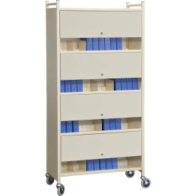 Omnimed Inc. 282140-BG Omnimed® Versa Cabinet Style Rack with Locking Panels, 4 Shelves, Beige image.