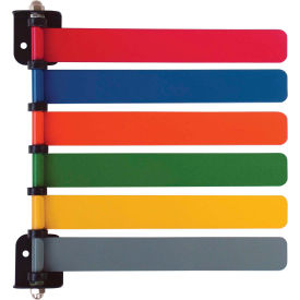 Omnimed Inc. 291706 Omnimed® 291706 6-Flag Room ID System, 8"L Aluminum Flags, Assorted Colors, 1/PK image.