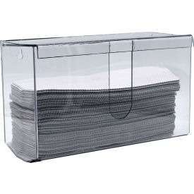 Omnimed PETG Folded Paper Towel Dispenser with Lid Clear 