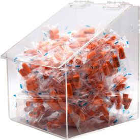 Acrylic Bulk Dispenser, 1 Compartment, 7-3/4"W x 8"D x 10"H, Clear view 2