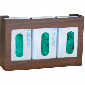 Omnimed® Woodgrain Omni Triple Glove Box Holder, 1/Pack Omnimed® Woodgrain Omni Triple Glove Box Holder, 1/Pack