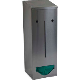 Omnimed® 307021 Stainless Steel Single Bulk PPE Dispenser, 6"W x 5-3/4"D x 17"H Omnimed® 307021 Stainless Steel Single Bulk PPE Dispenser, 6"W x 5-3/4"D x 17"H
