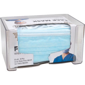 Omnimed Wall Mount Box Holder 7.75"W x 5"D x 4.25"H Clear 