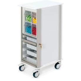 Omnimed Slimline Storage Cart with 3" Casters 20-1/2"L 13"W 35-1/2"H Off White 