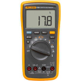 Fluke® Handheld Digital Multimeter with Frequency and Temperature Measurements 