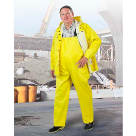 Dunlop Industrial & Protective Footwear  760342X00 Onguard Webtex Yellow Jacket W/Attached Hood, PVC, 2XL image.