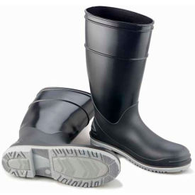 Dunlop Industrial & Protective Footwear  896800500 Onguard Mens Boot, 16" Goliath Black Plain Toe W/Power Lug Outsole,  PVC, Size 5 image.