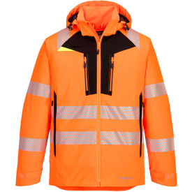 Hi-Vis Winter Jacket, 4-Way Stretch, ANSI Type R Class 3, 6XL, Orange/Black view 2