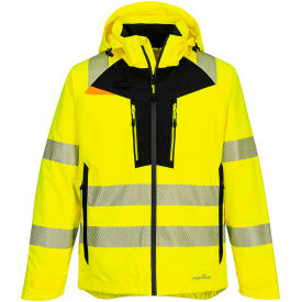 Hi-Vis 4-Way Stretch Shell Rain Jacket, ANSI Class 3, 6XL, Yellow view 2