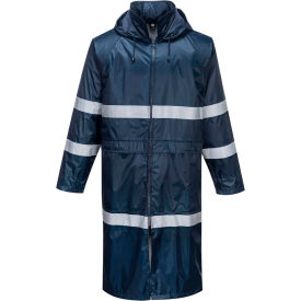 Classic Iona Enhanced Visibility 47" Rain Coat, XL, Navy view 2