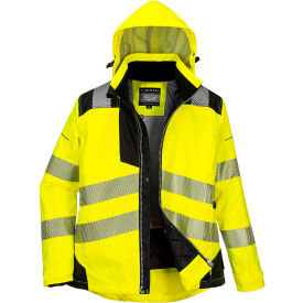 Hi-Vis Women's Winter Jacket, ANSI Type R Class 2, 3XL, Yellow/Black view 2