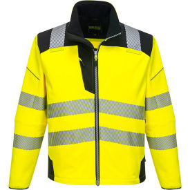 Hi-Vis Softshell Jacket, ANSI Type R Class 3, 5XL, Yellow/Black view 2