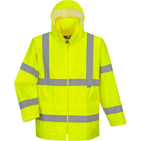 Hi-Vis Rain Jacket, ANSI Class 3, S, Yellow view 2
