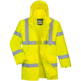 Hi-Vis Light Rain Jacket, ANSI Class 3, 5XL, Yellow view 2