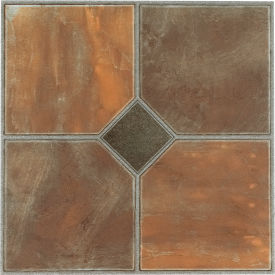 ACHIM IMPORTING COMPANY INC STT1M32645 Achim Sterling Self Adhesive Vinyl Floor Tile 12" x 12", Rustic Slate, 45 Pack image.