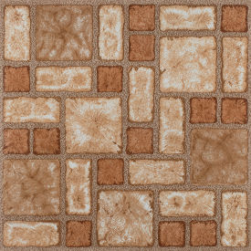 ACHIM IMPORTING COMPANY INC VFT941POVR Achim Portfolio Self Adhesive Vinyl Floor Tile 12" x 12", Cobble Mosaic, 9 Pack image.