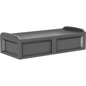 Cortech® USA Solstice Behavioral Health Bed with 3 Doors 80" x 36" Black 