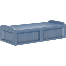 Cortech® USA Solstice Behavioral Health Bed with 3 Doors 80" x 36" Midnight Blue 