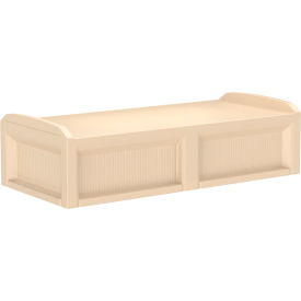 Cortech® USA Solstice Behavioral Health Bed with 3 Doors 80" x 36" Sand 