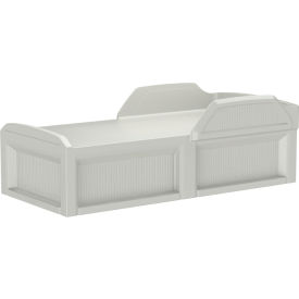 Solstice Bed with Safety Rail, 80" x 36", Slate Blue view 2