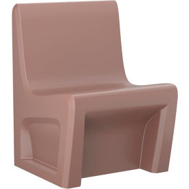 Cortech® USA Sentinel Armless Chair Gangable 24"W x 24"D Brown 