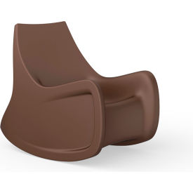 Cortech® USA Radial Rocker Rocking Arm Chair 30"W x 45-1/2"D Brown 