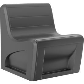 Sync Armless Modular Chair, 29"W x 32"D, Black view 2
