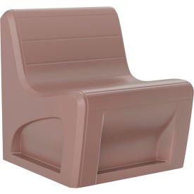 Sync Armless Modular Chair, 29"W x 32"D, Brown view 2