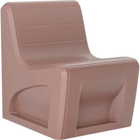Cortech® USA Sync Armless Slim Chair 25"W x 32"D Brown 