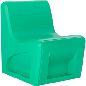 Sync Armless Slim Chair, 25"W x 32"D, Green view 2
